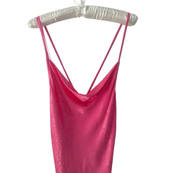 Zara dress Jacquard Animal Detail Slip Dress Size Medium - Picture 6 of 9